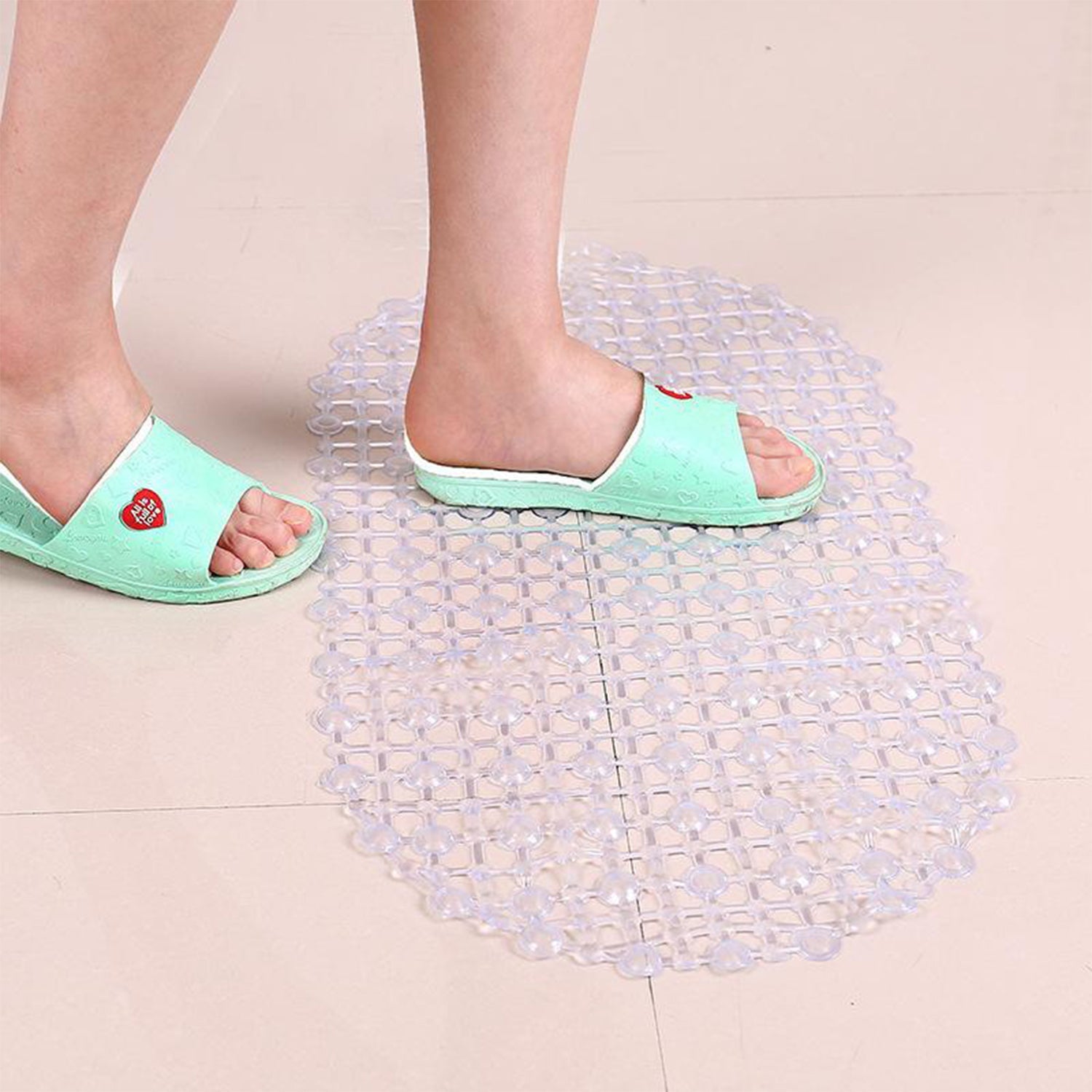 4933 Nonslip Soft Rubber Bath Mat for Bathtub and Shower, Anti Slip Bacterial Anti Bacterial Machine Washable PVC Bath Mat DeoDap 4933 Nonslip Soft Rubber Bath Mat for Bathtub and Shower, Anti Slip Bacterial Anti Bacterial Machine Washable PVC Bath Mat DeoDap